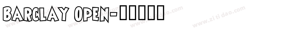 Barclay Open字体转换